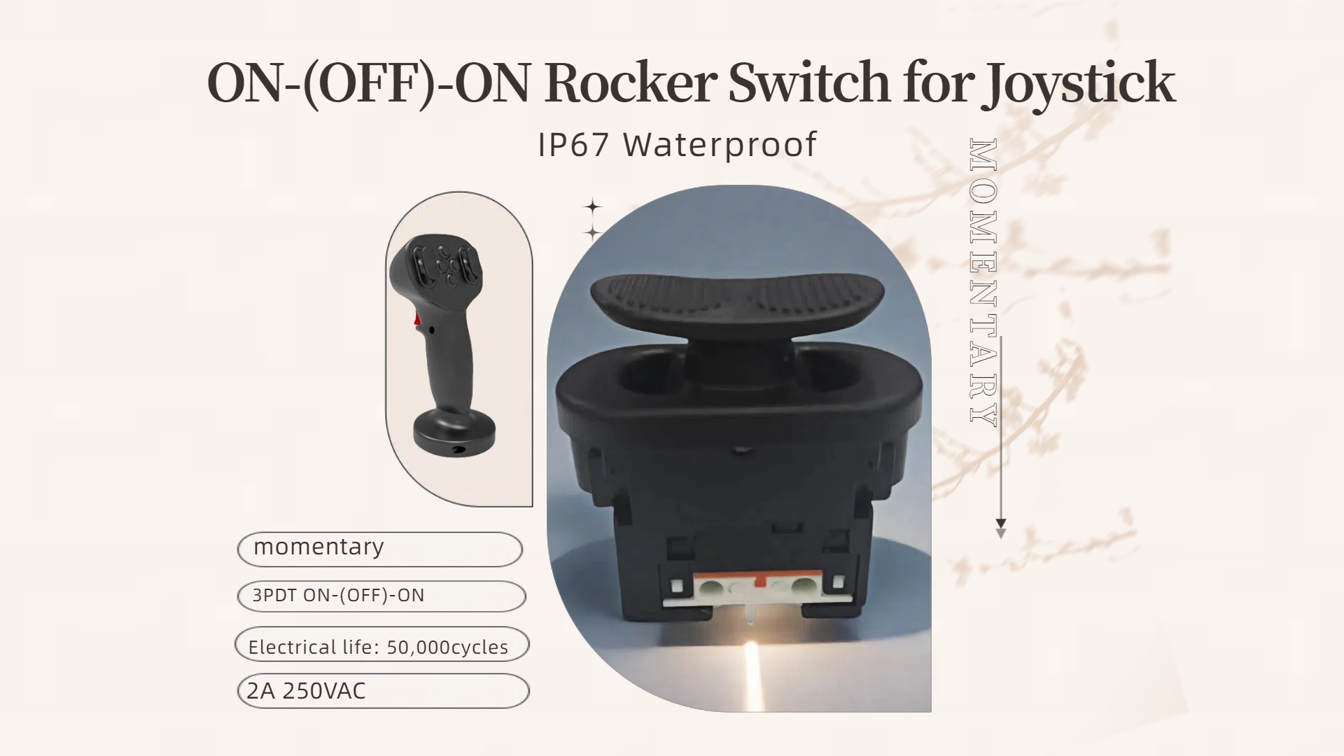 New Product--IP67 3PDT ON-(OFF)-ON momentary rocker switch