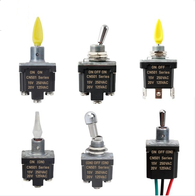 How do you tell if a toggle switch is on or off?