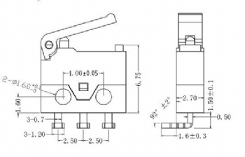 Createn SPDT DC30V 0.1A micro switch