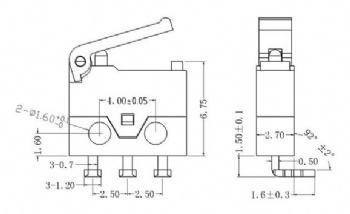 Createn SPDT DC30V 0.1A micro switch