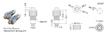 Createn 8mm metal pushbutton switch