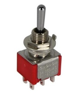 DPDT ON-ON-ON mini 3 way toggle switch