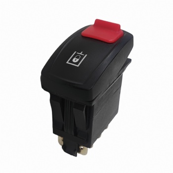 Createn OEM Electronic Parking Brake Locking Rocker Switch - Car Rocker Switch with 3-Position 5-Pin Modified Key, Anti-Touch Design for 24V Engineering Vehicles, Forklifts, Mining Trucks, Cranes, Bulldozers, & Agricultural Vehicles